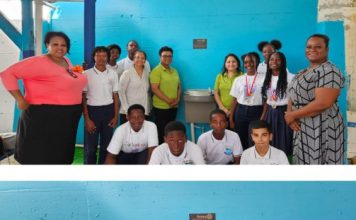 Rotary Club Of St. Martin Sunrise Donates Water Cooler to St. Maarten Academy Vocational Business Campus(VBC) to Promote Water and Sanitation