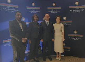 Minister Plenipotentiary Arrindell Promotes Further Dialogue with the Republic of Azerbaijan