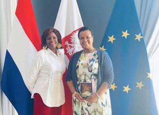 Minister Plenipotentiary Arrindell meets with Polish Ambassador Kassangana and discusses closer engagement for cultural and economic exchange