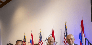 Minister Plenipotentiary Arrindell attends Ceremony Celebrating 249 Years of American Independence