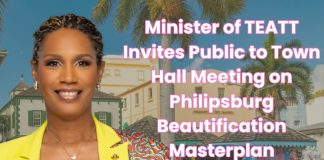 Minister of TEATT Grisha Heyliger-Marten Invites Public to Town Hall Meeting on Philipsburg Beautification Masterplan