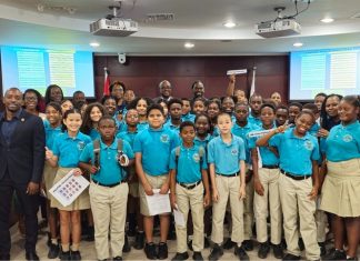 Marie Genevieve de Weever School visited the House of Parliament on a fieldtrip