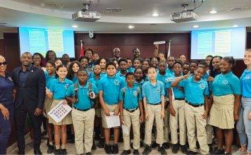Marie Genevieve de Weever School visited the House of Parliament on a fieldtrip