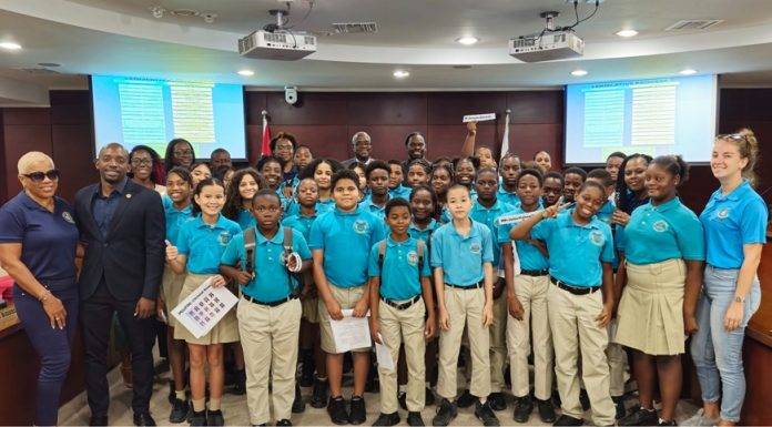 Marie Genevieve de Weever School visited the House of Parliament on a fieldtrip
