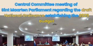 Central Committee meeting of Parliament regarding the draft National Ordinance establishing the 2025 budget of Country Sint Maarten