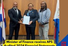 Minister of Finance, Marinka Gumbs, Receives Audited 2024 Annual Report from APS