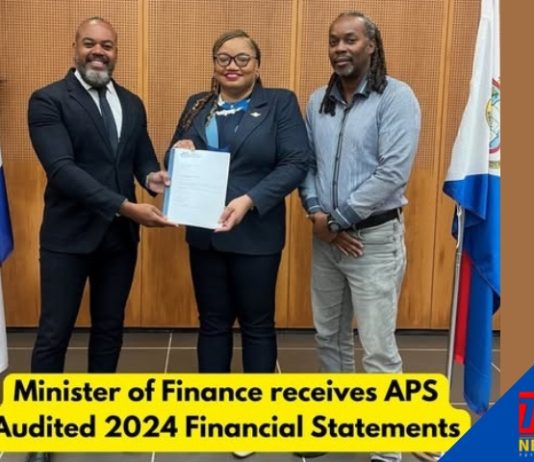 Minister of Finance, Marinka Gumbs, Receives Audited 2024 Annual Report from APS