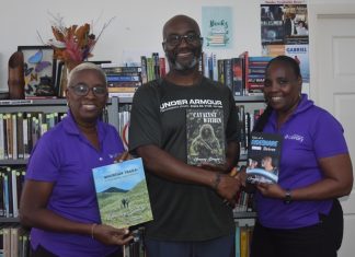 Rising Author Gramey Browne Donates Four Inspiring Titles to the Sint Maarten Library