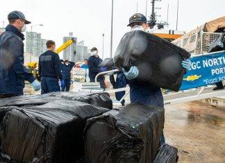 Coast Guard offloads more than $20 million in illicit drugs interdicted in Caribbean Sea
