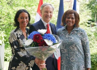 Minister Plenipotentiary Arrindell attends Bastille Day Festivities in The Hague