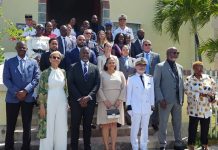 MP Sarah Wescot-Williams, attended the Bastille Day