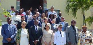 MP Sarah Wescot-Williams, attended the Bastille Day