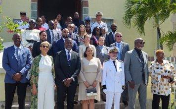 MP Sarah Wescot-Williams, attended the Bastille Day