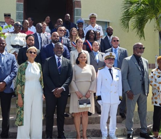MP Sarah Wescot-Williams, attended the Bastille Day