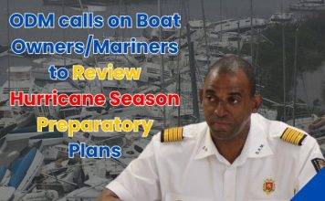 ODM calls on Boat Owners/Mariners to Review Hurricane Season Preparatory Plans