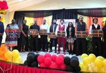 Six Statian Construction Job Programme Candidates and Two Policy Support Workers Celebrate Graduation at Community Centre