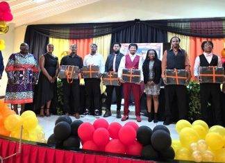 Six Statian Construction Job Programme Candidates and Two Policy Support Workers Celebrate Graduation at Community Centre