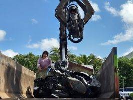 KPSM Crushes Over 65 Impounded Scooters in Police Yard Cleanup