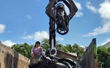 KPSM Crushes Over 65 Impounded Scooters in Police Yard Cleanup