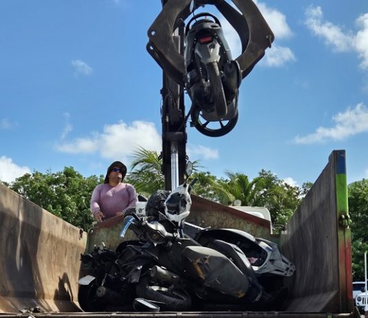 KPSM Crushes Over 65 Impounded Scooters in Police Yard Cleanup