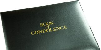 Signing of the Condolences Book for the late Romeo Pantophlet