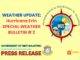 SPECIAL WEATHER BULLETIN # 2: Thursday 14th August 2025 TIME: 11:30 PM