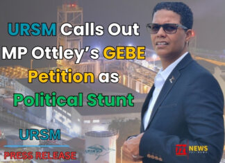 URSM Calls Out MP Ottley’s GEBE Petition as Political Stunt