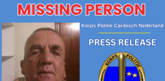 Joseph Lancelot Hassell is missing in Saba