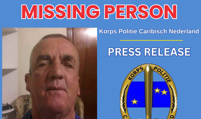 Joseph Lancelot Hassell is missing in Saba