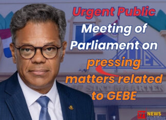 Urgent Public Meeting of Parliament on pressing matters related to GEBE