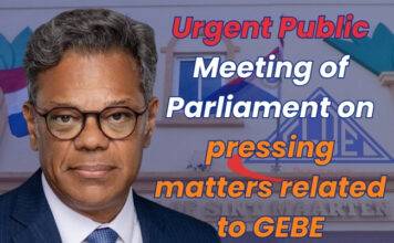 Urgent Public Meeting of Parliament on pressing matters related to GEBE