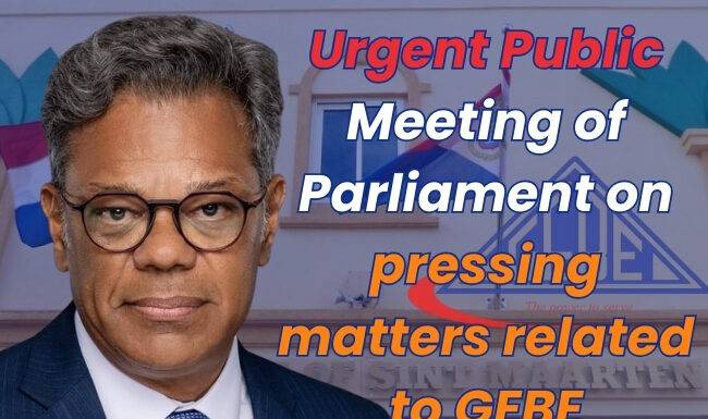 Urgent Public Meeting of Parliament on pressing matters related to GEBE