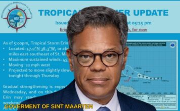 Prime Minister Urges Residents to Remain Prepared as Tropical Storm Erin Progresses Across the Atlantic