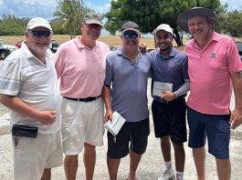 Chris Marshall, Trip Gage, Vivic Sabnani win the three person scramble