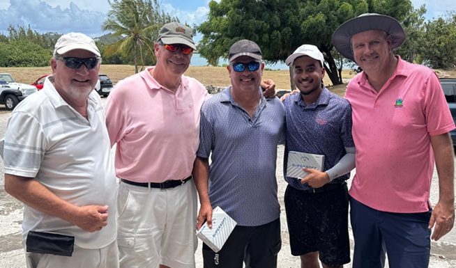 Chris Marshall, Trip Gage, Vivic Sabnani win the three person scramble