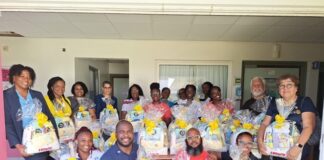 Rotary Sunset Continues Signature Project with Donation of 50 Maternity Gift Baskets