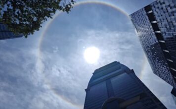 Rare sun halo sighting in Singapore marks second appearance of the year on 25 August 2025