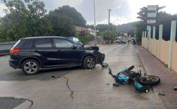 Traffic Accident on A.Th. Illidge Road – Motorcyclist Injured
