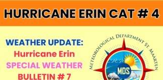 SPECIAL WEATHER BULLETIN # 7 — Hurricane Erin Strengthened to Category 4