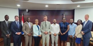 Sint Maarten Parliament met with the new State Secretary for the Interior and Kingdom Relations, Mr. Eddie van Marum