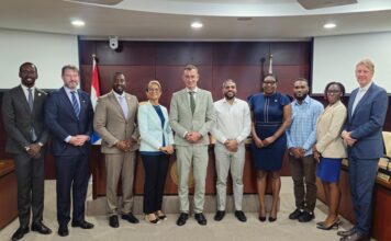 Sint Maarten Parliament met with the new State Secretary for the Interior and Kingdom Relations, Mr. Eddie van Marum