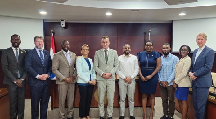 Sint Maarten Parliament met with the new State Secretary for the Interior and Kingdom Relations, Mr. Eddie van Marum