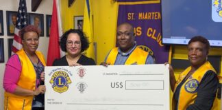 Sint Maarten Lions Club Donates to 2025 Sint Maarten Reading Festival