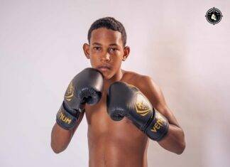 Dylan Sint Jago represents Bonaire at international boxing tournament in Curaçao