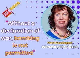 “Without a declaration of war, bombing is not permitted”