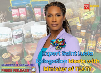 Export Saint Lucia Delegation Meets with Minister of TEATT