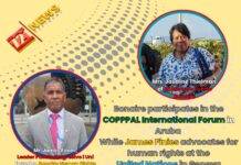 Bonaire participates in the COPPPAL International Forum in Aruba while James Finies advocates for human rights at the United Nations in Geneva