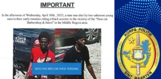 KPSM Requests Public Assistance in Identifying Shooting Suspects