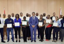 Establishment of Early Warning System Well Underway, Certificates presented after training