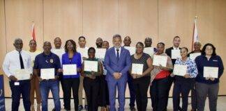 Establishment of Early Warning System Well Underway, Certificates presented after training